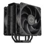 COOLER MASTER CPU hűtő HYPER 212 BLACK X DUO, LGA1700 támogatással, fekete