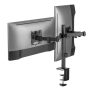 SBOX LCD-352/2-2, DESKTOP MOUNT (2 képernyős rögzítőkar), (17-32", max. 9 kg/monitor, max.VESA: 100x100 mm)