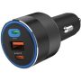 SANDBERG Autós töltő, Car Charger 3in1 130W USB-C PD