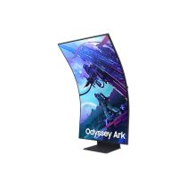   SAMSUNG Ívelt Gaming 165Hz VA monitor 55" G97NC, 3840x2160, 16:9, 600cd/m2, 1ms, 3xHDMI/DP/2xUSB/LAN/WiFi/BT, hangszóró