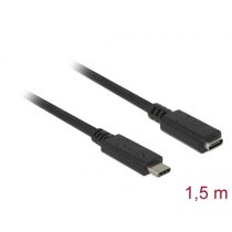   DELOCK kábel USB 10 Gbps Type-C male / female hosszabbító 1.5m 4K PD 60W