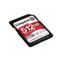   KINGSTON Memóriakártya SDXC 512GB Canvas React Plus UHS-II 280R/150W U3 V60