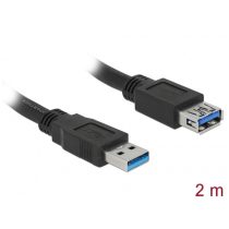   DELOCK kábel USB 3.0 Type-A male / female hosszabbító 2m fekete