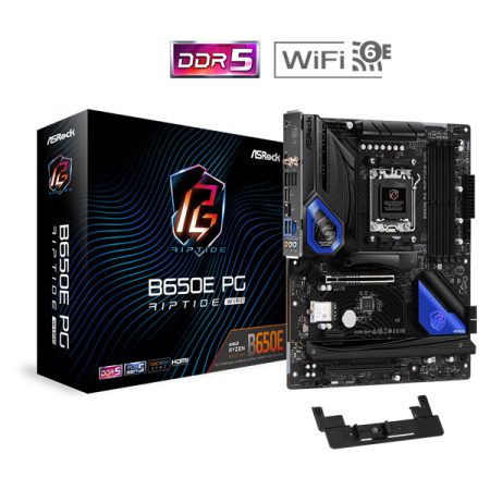 ASROCK Alaplap AM5 B650E PG RIPTIDE WIFI AMD B650, ATX