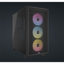   CORSAIR Ház 3000D RGB AIRFLOW, 3xAR120 RGB Ventilátorral, Tápegység nélkül, Edzett Üveg, fekete