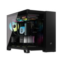   CORSAIR Ház iCUE LINK 2500X RGB, 2x RX120 RGB Ventilátor, Tápegység nélkül, Edzett Üveg, fekete