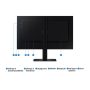 SAMSUNG IPS 100Hz monitor 32" S60D, 2560x1440, 16:9, 350cd/m2, 5ms, HDMI/DisplayPort/3xUSB, Pivot