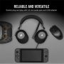 CORSAIR Vezetékes Headset, HS65 SURROUND Gaming, Dolby audio, carbon