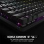 CORSAIR Vezetékes Billentyűzet Gaming, K70 CORE RGB, Mechanikus, MLX Red switch, 104 gombos, US, fekete