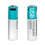 COLORWAY AA újratölhető elem, USB-C 2200 mAh 1.5B (Li-Polymer) (2pc.) (CW-UBAA-10)