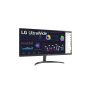 LG IPS monitor 34" 34WQ500, 2560x1080, 21:9, 400cd/m2, 5ms, HDMI/DisplayPort, 100Hz, állítható magasság