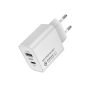 COLORWAY USB töltő adapter, (Type-C PD + USB QC3.0) (20W) V2 white