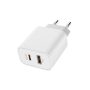 COLORWAY USB töltő adapter, Power Delivery Port PPS USB (Type-C PD + USB QC3.0) (30W) white (CW-CHS037PD-WT)