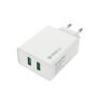 COLORWAY USB töltő adapter, 2USB Quick Charge 3.0 (36W) white (CW-CHS017Q-WT)