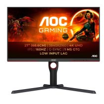   AOC Gaming 160Hz IPS monitor 27" U27G3X/BK, 3840x2160 16:9, 450cd/m2, 1ms, 2xHDMI/2xDisplayPort, áll. mag.