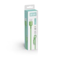   COLORWAY Kábel, USB to Type-C cable (soft silicone) 2.4A 1m green (CW-CBUC042-GR)