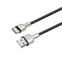 COLORWAY Kábel,  USB - Type-C (head metal) 2.4A 1m black (CW-CBUC046-BK)