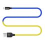 COLORWAY Kábel, USB - Apple Lightning (national) 2.4A 1m blue yellow (CW-CBUL052-BLY)