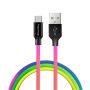 COLORWAY Kábel, USB MicroUSB (multicolor) 2.4A 1m (CW-CBUM017-MC)