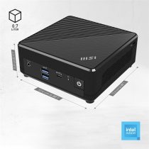   MSI Business DT Cubi N ADL-002BEU, Intel N100, Intel HD Graphics, M.2 NVME, 4xUSB, USB-C, HDMI, DP, 2xRJ45, Black