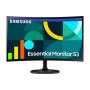 SAMSUNG Ívelt VA monitor 24" S36GD, 1920x1080, 16:9, 250cd/m2, 4ms, HDMI/VGA