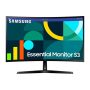 SAMSUNG Ívelt VA monitor 27" S36GD, 1920x1080, 16:9, 250cd/m2, 4ms, HDMI/VGA