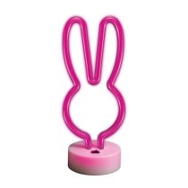   FOREVER LIGHT Neon LED dekorációs lámpa RABBIT, ki/be kapcsoló, USB vagy 3xAA 1,5V, 2m kábel,