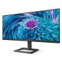 PHILIPS monitor 34" 346E2LAE 3440x1440, 21:9, 300cd/m2, 4ms, HDMI/4xUSB/USB-C, hangszóró, áll. magasság