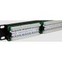 EXCEL Patch Panel Cat.5e UTP 24 portos 1U, fekete