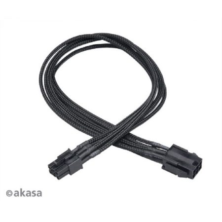 Akasa FLEXA V6 - 6pin VGA tápkábel - 40cm - AK-CBPW07-40BK