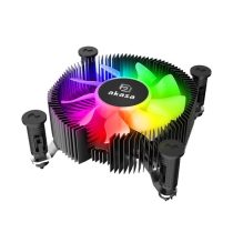   Akasa Vegas Chroma iLG - Intel LGA1700 alacsony profilú CPU-hűtő, aRGB - AK-CC6615BP01