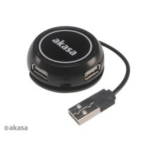 Akasa Connect4C 4in1 - 4 port USB 2.0 - AK-HB-19BK