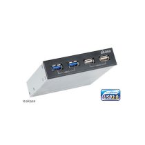   Akasa - 3,5" - InterConnect S - USB3.0, USB2.0 4portos belső hub - AK-ICR-12V3