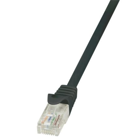 LogiLink CP1033U Cat5e UTP patch kábel - Fekete - 1m