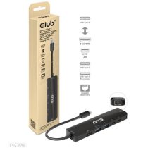   Club3D USB Gen1 Type-C, 6-in-1 Hub with HDMI 8K30Hz-4K120Hz, 2xUSB Type-A, RJ45 and 2xUSB Type-C