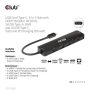 Club3D USB Gen1 Type-C, 6-in-1 Hub with HDMI 8K30Hz-4K120Hz, 2xUSB Type-A, RJ45 and 2xUSB Type-C