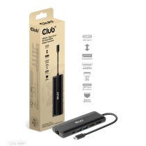   Club3D USB Gen 1 Type-C 8-in-1 MST Dual 4K60Hz Display Travel Dock - Dokkoló