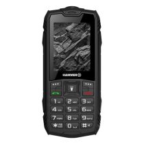   HAMMER Rock 2,4" Dual SIM csepp-, por- és ütésálló mobiltelefon - fekete