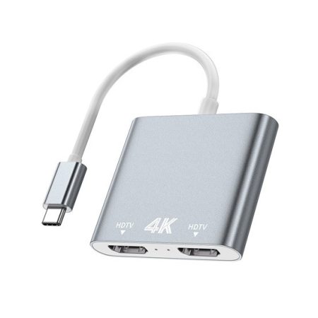 AVAX HB902 PRIME Type C 3.2 - 2xHDMI 4K60Hz DUAL monitor adapter