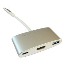   LC Power LC-HUB-C-MULTI-4 4 port USB type C ->USB 3.0, HDMI, PD port