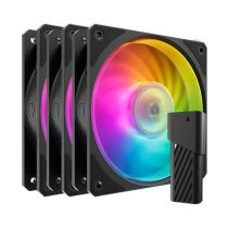   Cooler Master - Case Fan - 12cm - Mobius 120P ARGB 3-Pack Fan Kit - MFZ-M2DN-243P2-R1