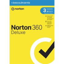   Norton 360 Deluxe - 21416696 - 25GB HU 1 felhasználó, 3 eszköz/1 év, dobozos