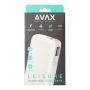 AVAX PB106W LEISURE PD/Type-C 30W+QC 18W gyorstöltő Powerbank 15.000mAh, fehér