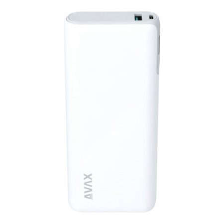 AVAX PB202W VITALITY PD/Type C 65W+QC 18W gyorstöltő Powerbank 20.000mAh, fehér