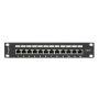 Lanberg Patch panel 12 port 1U 10" CAT.6 árnyékolt, fekete