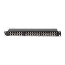   Lanberg Patch panel 48 port 1U 19" CAT.5e FTP, árnyékolt, fekete