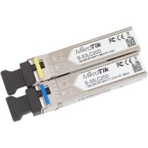   MikroTik SFP bidi modul pár 1,25G egyszálas optikához, 20km